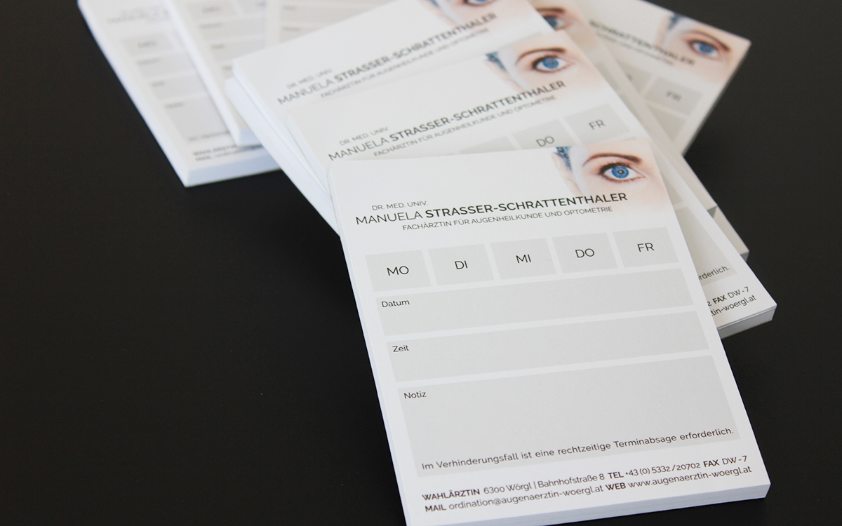 Dr. Strasser-Schrattenthaler - Terminblöcke