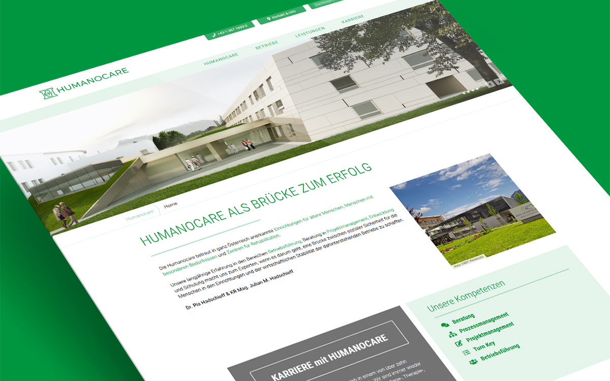 Humanocare - Website
